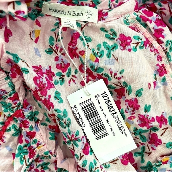 Poupette St Barth pink kookoo bird mini dress NWT - Picture 5 of 8